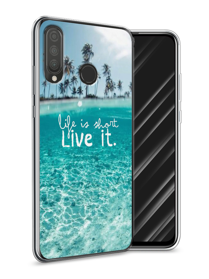 

Чехол Awog на Huawei P30 Lite "Live it", Розовый, 67950-7