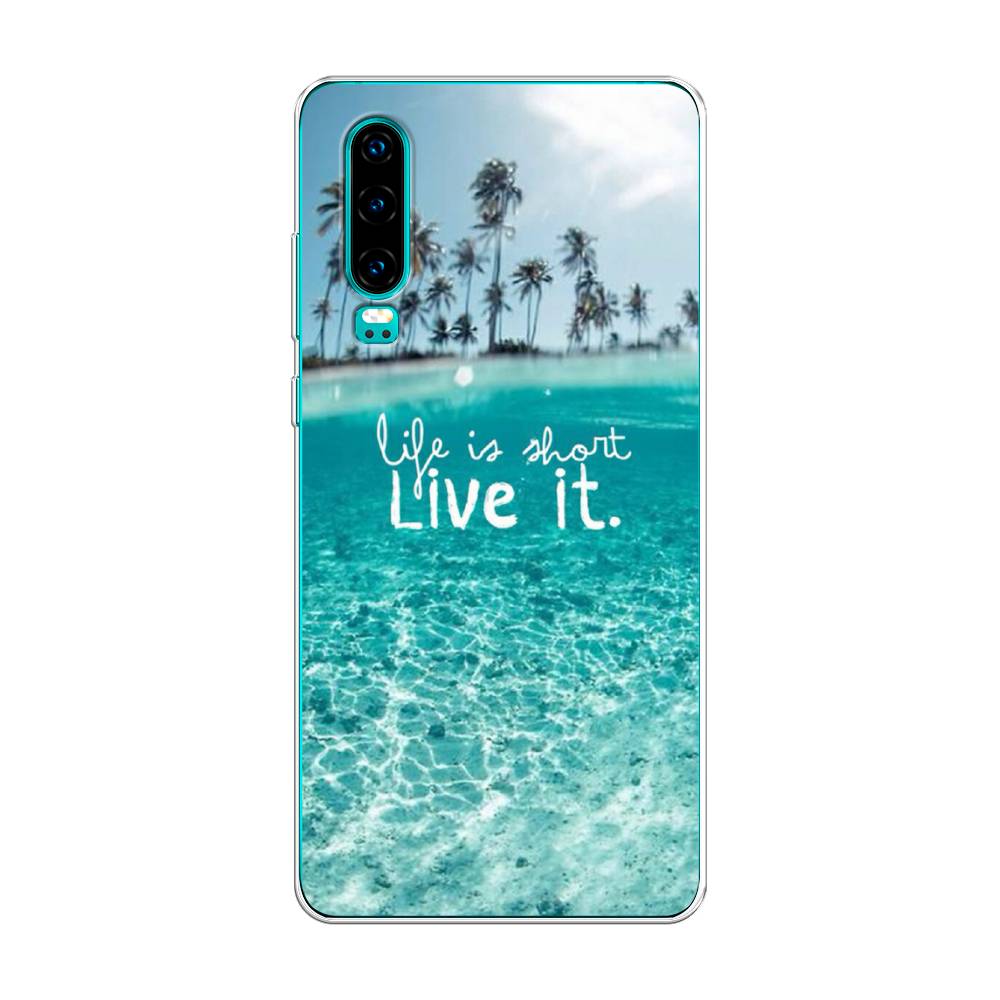 

Чехол Awog на Huawei P30 "Live it", Розовый, 68550-7