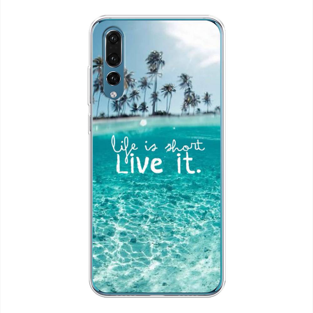 

Чехол Awog на Huawei P20 Pro "Live it", Розовый, 65050-7