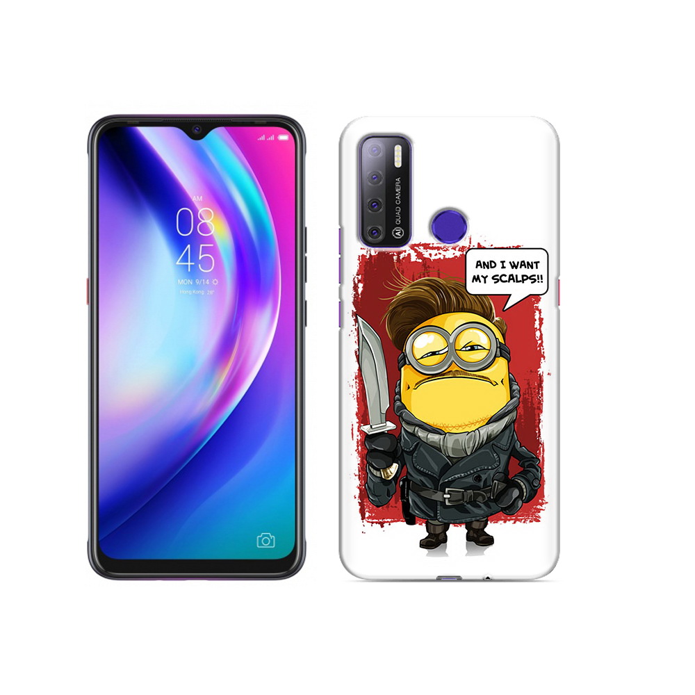 

Чехол MyPads Tocco для Tecno Pouvoir 4 миньон убийца, Прозрачный, Tocco
