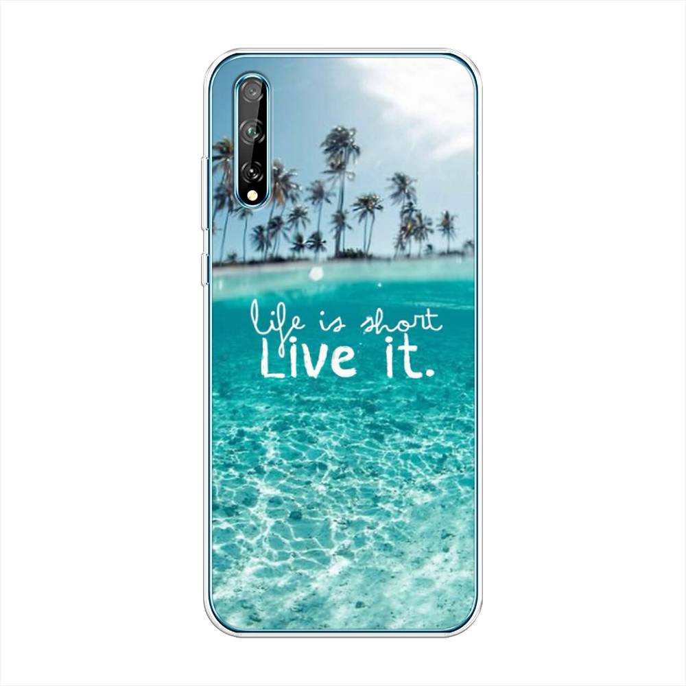 

Чехол Awog на Huawei P Smart S "Live it", Розовый, 6103550-7