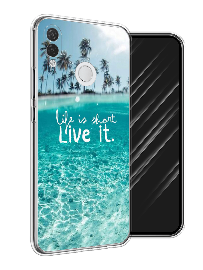 

Чехол Awog на Huawei P Smart Plus "Live it", Розовый, 68250-7