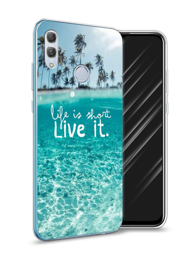 

Чехол Awog на Huawei P Smart 2019 "Live it", Розовый, 67250-7