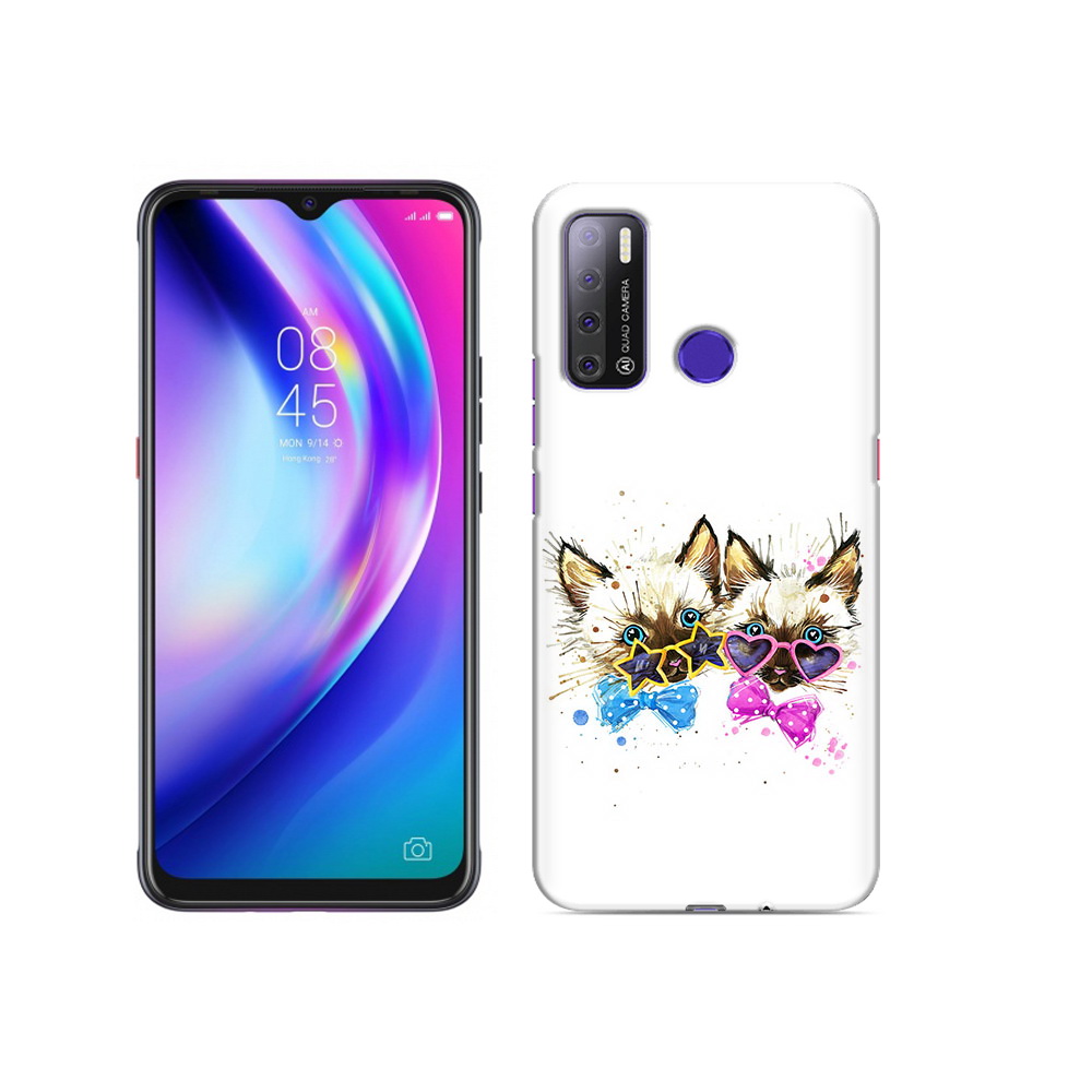 

Чехол MyPads Tocco для Tecno Pouvoir 4 милые котята, Прозрачный, Tocco