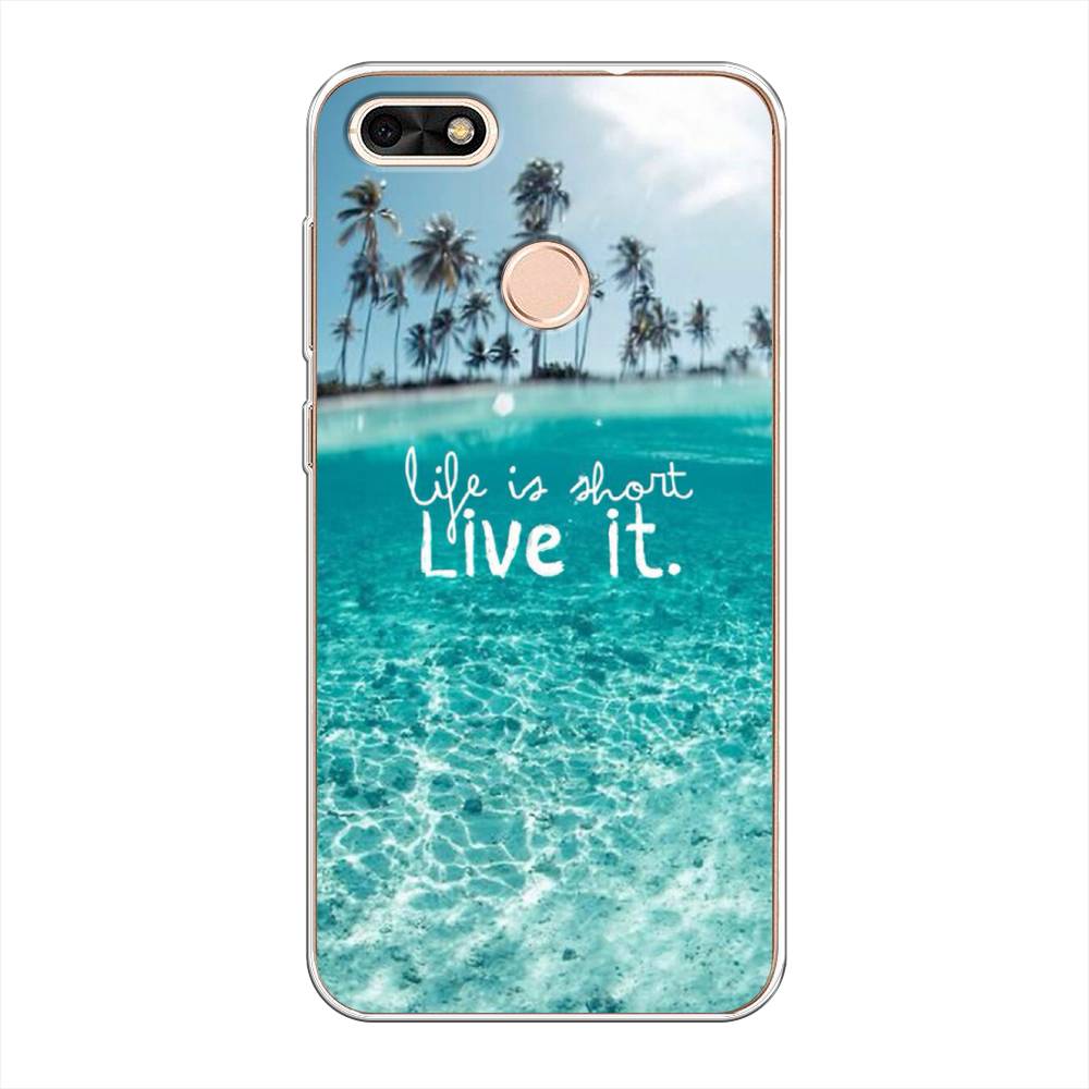 

Чехол Awog на Huawei Nova Lite (2017) "Live it", Розовый, 64750-7