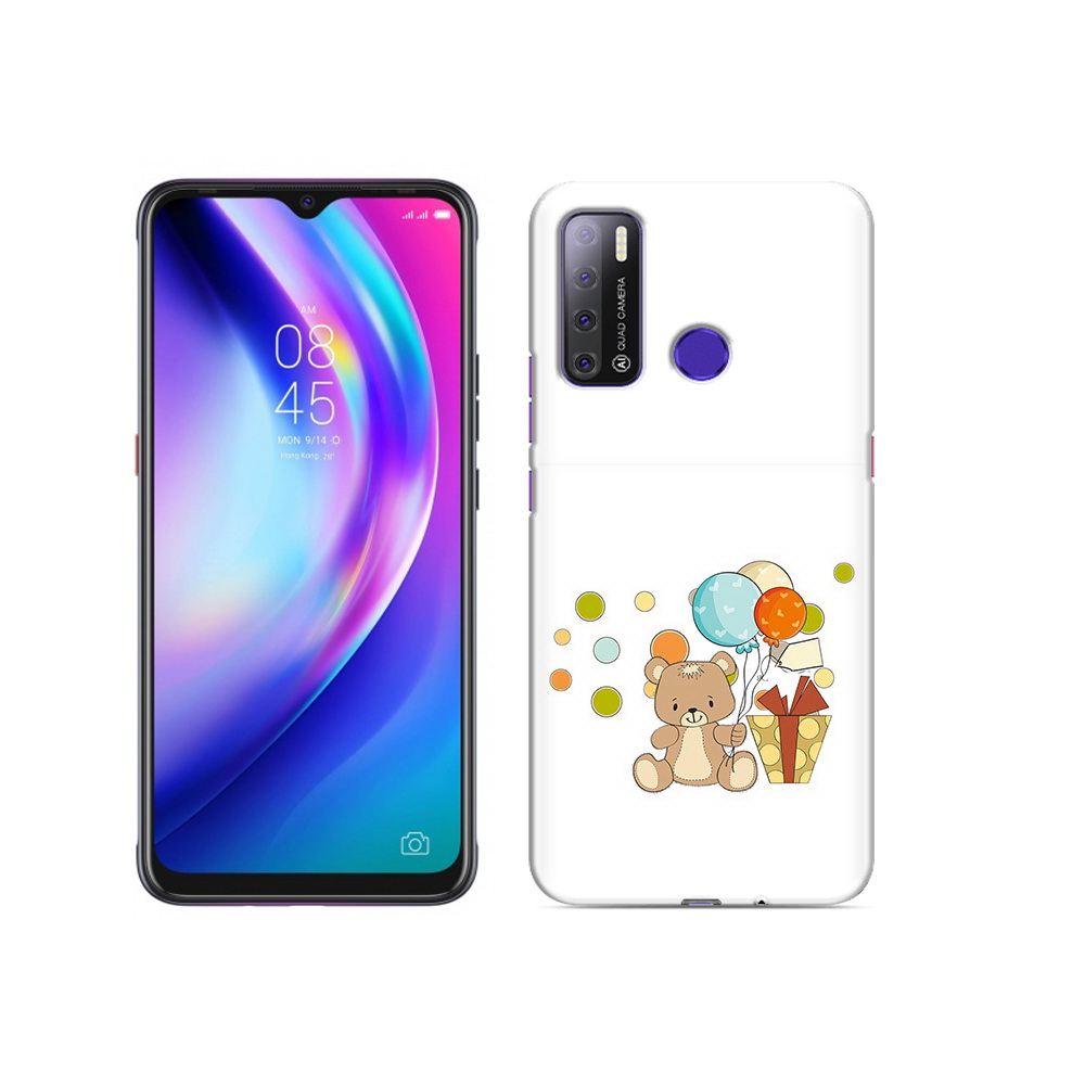 

Чехол MyPads Tocco для Tecno Pouvoir 4 медвеженок с подарком, Прозрачный, Tocco