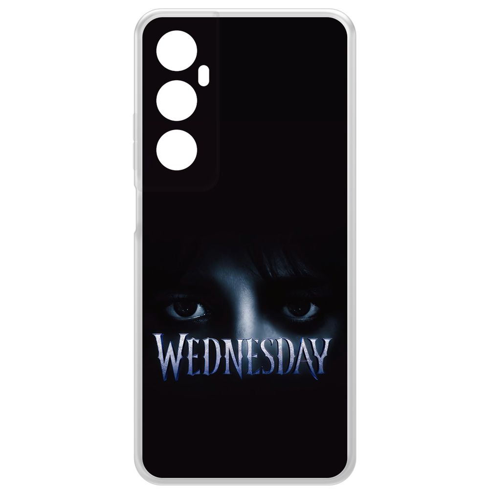 

Чехол-накладка Krutoff Clear Case Уэнсдей Аддамс - Логотип для Realme C65, Прозрачный