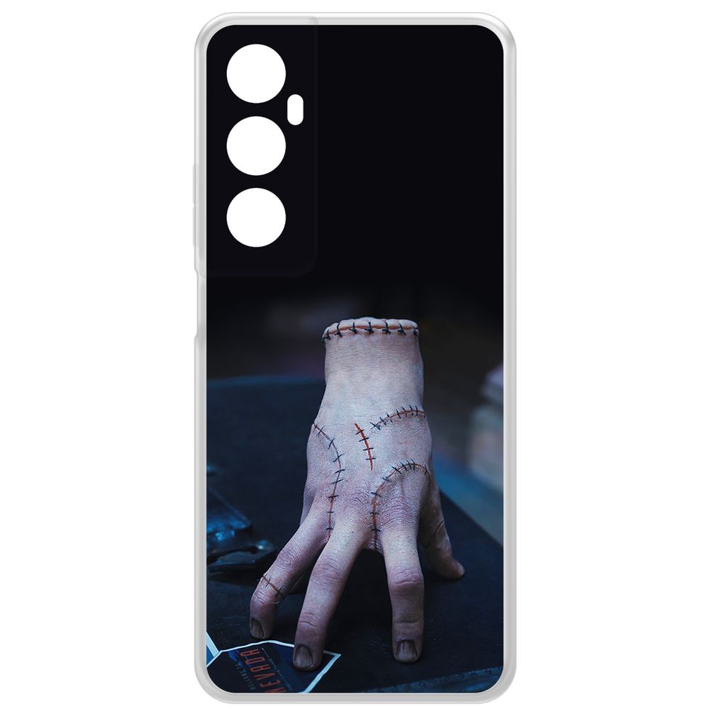

Чехол-накладка Krutoff Clear Case Уэнсдей Аддамс - Вещь для Realme C65, Прозрачный