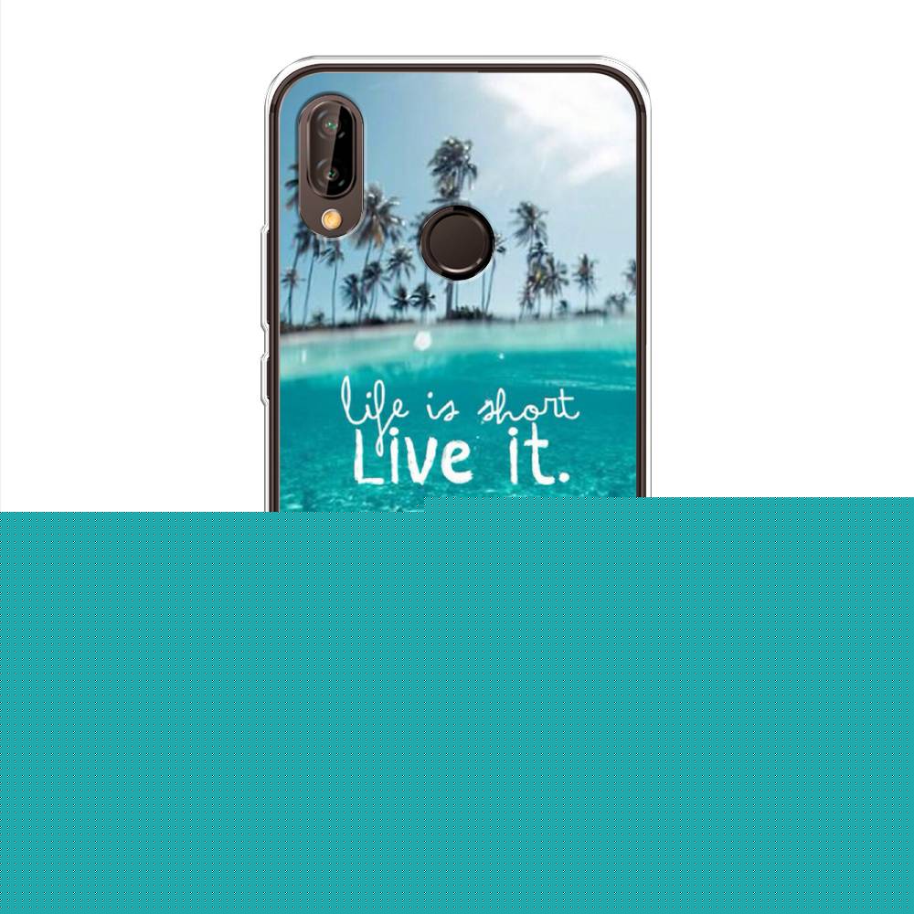 

Чехол Awog на Huawei Nova 3 "Live it", Розовый, 66150-7
