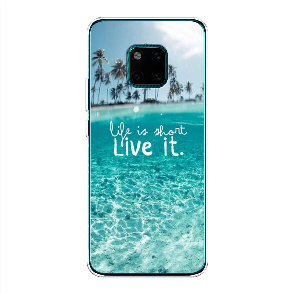 

Чехол Awog на Huawei Mate 20 Pro "Live it", Розовый, 67050-7