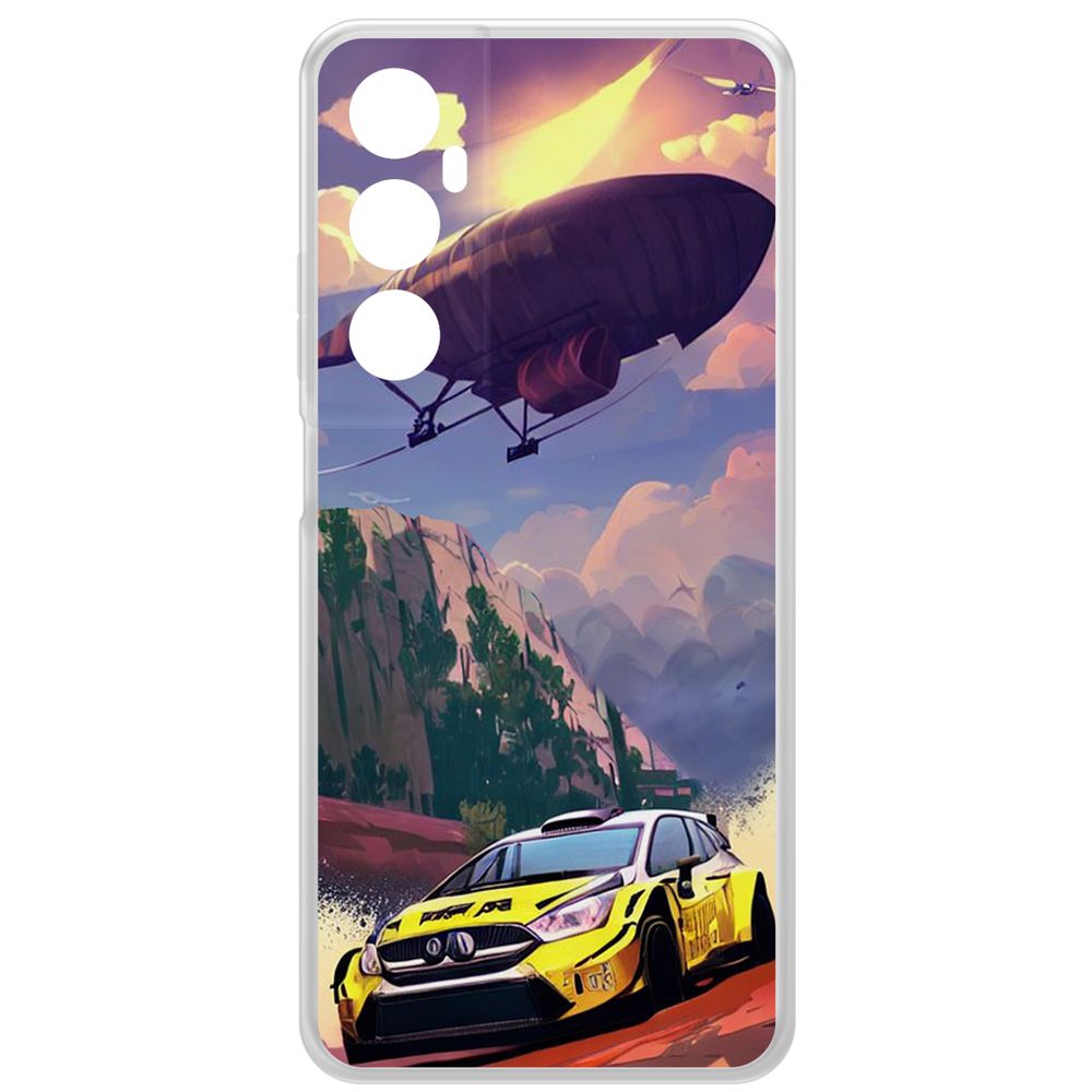 

Чехол-накладка Krutoff Clear Case Гонка для Realme C65, Прозрачный