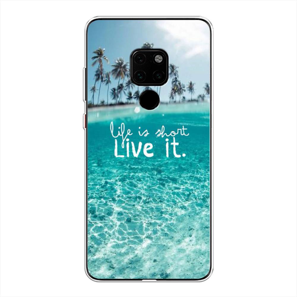 

Чехол Awog на Huawei Mate 20 "Live it", Розовый, 66850-7