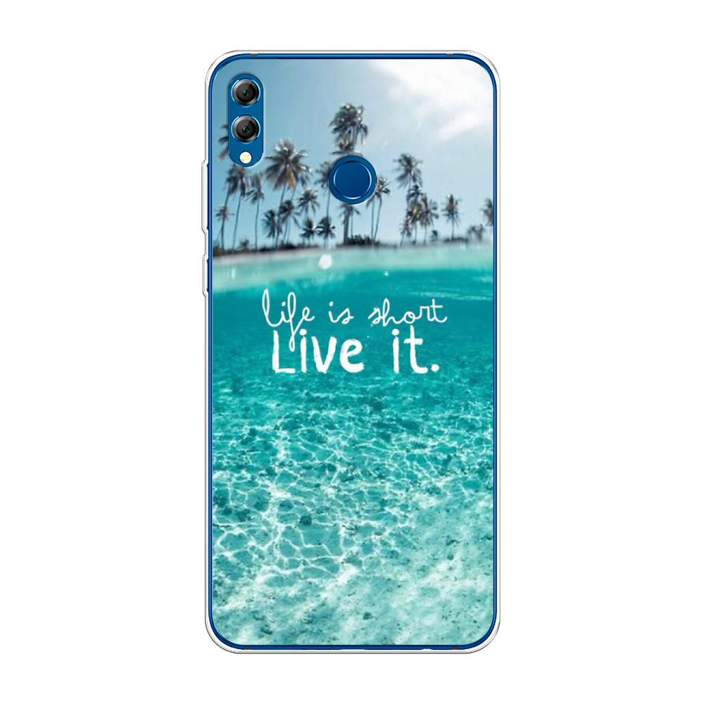 

Чехол Awog на Honor 8X Max "Live it", Розовый, 66550-7