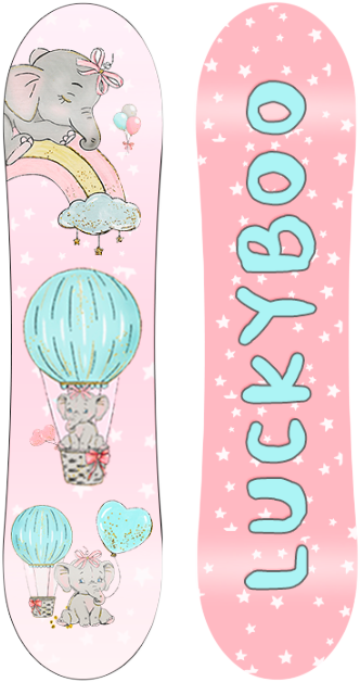 Сноуборд Luckyboo Space pink 110 см 2021-2022
