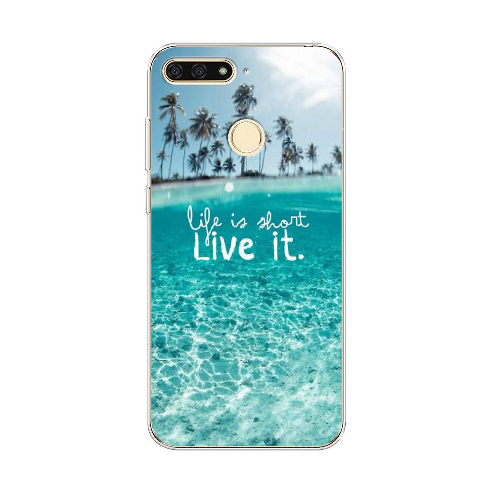 

Чехол Awog на Honor 7C "Live it", Розовый, 64550-7