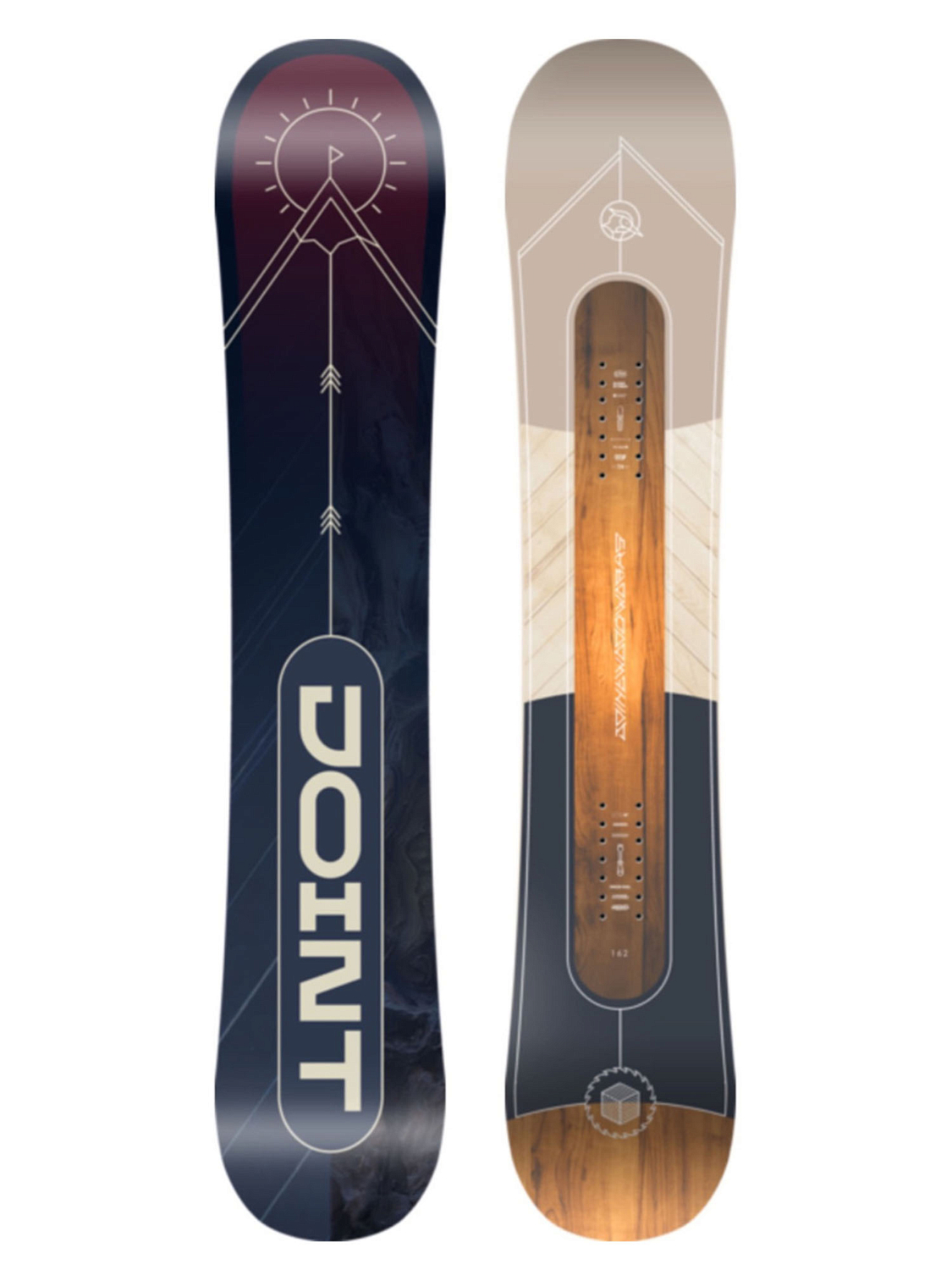 Сноуборд Joint Woodworks Snb multicolor 158W см 2022-2023