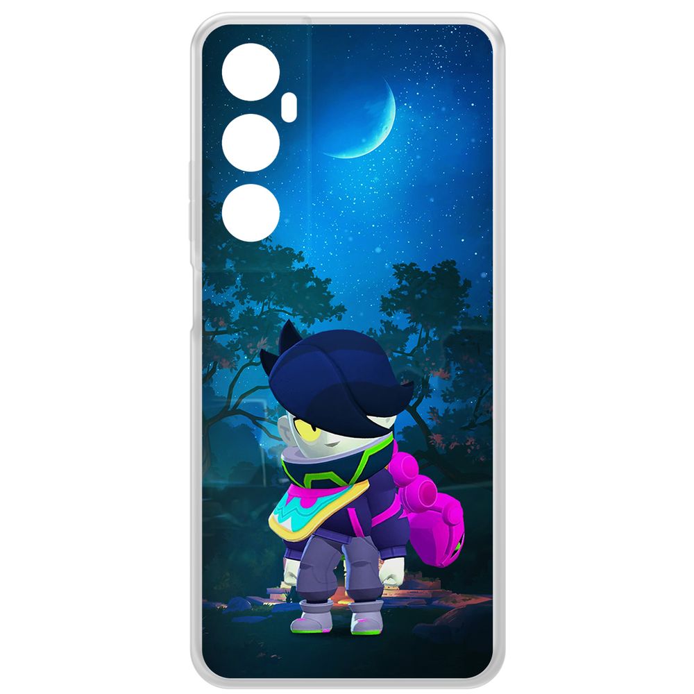 

Чехол-накладка Krutoff Clear Case Brawl Stars-Орочи Эдгар для Realme C65, Прозрачный