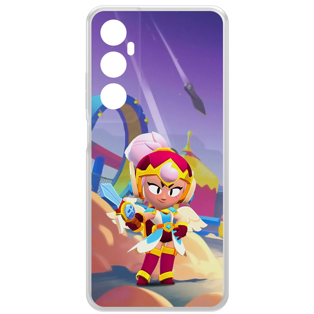 

Чехол-накладка Krutoff Clear Case Brawl Stars-Валькирия Джанет для Realme C65