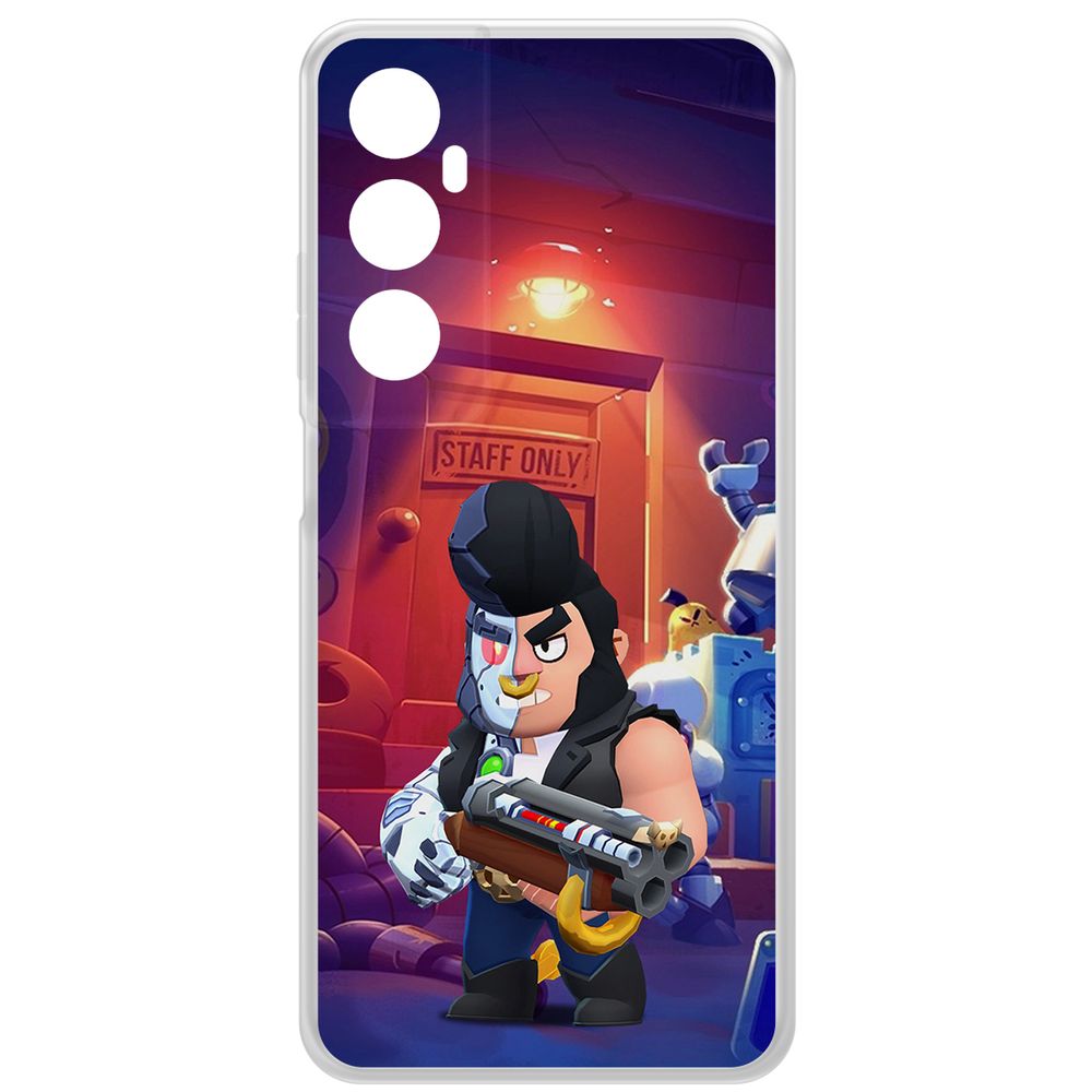 

Чехол-накладка Krutoff Clear Case Brawl Stars-Б-800 для Realme C65, Прозрачный