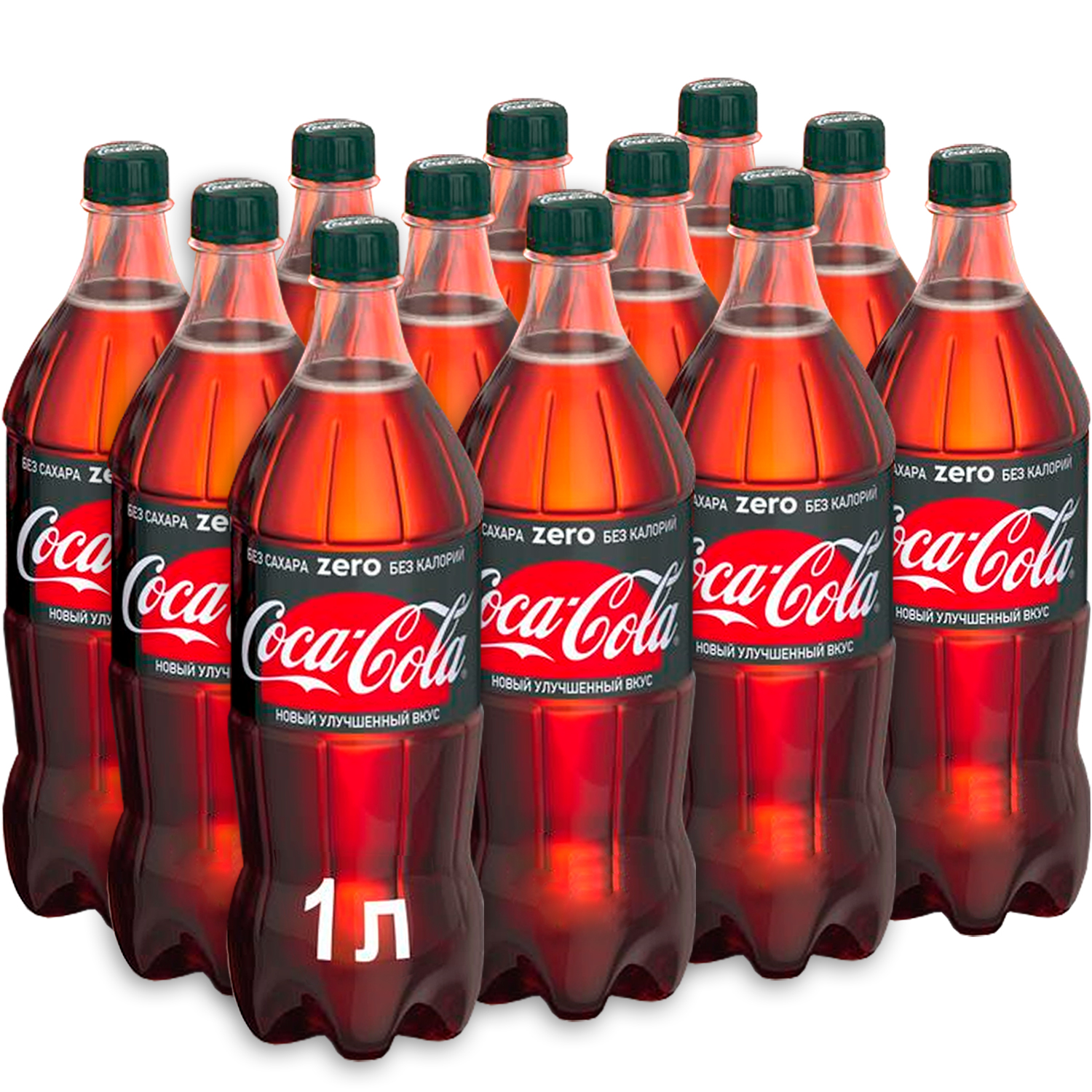 Газированный напиток Coca-Cola Zero, 1 л х 12 шт