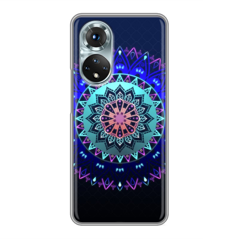 фото Дизайнерский силиконовый чехол для huawei honor 50 / huawei nova 9 светящиеся мандалы 100gadgets