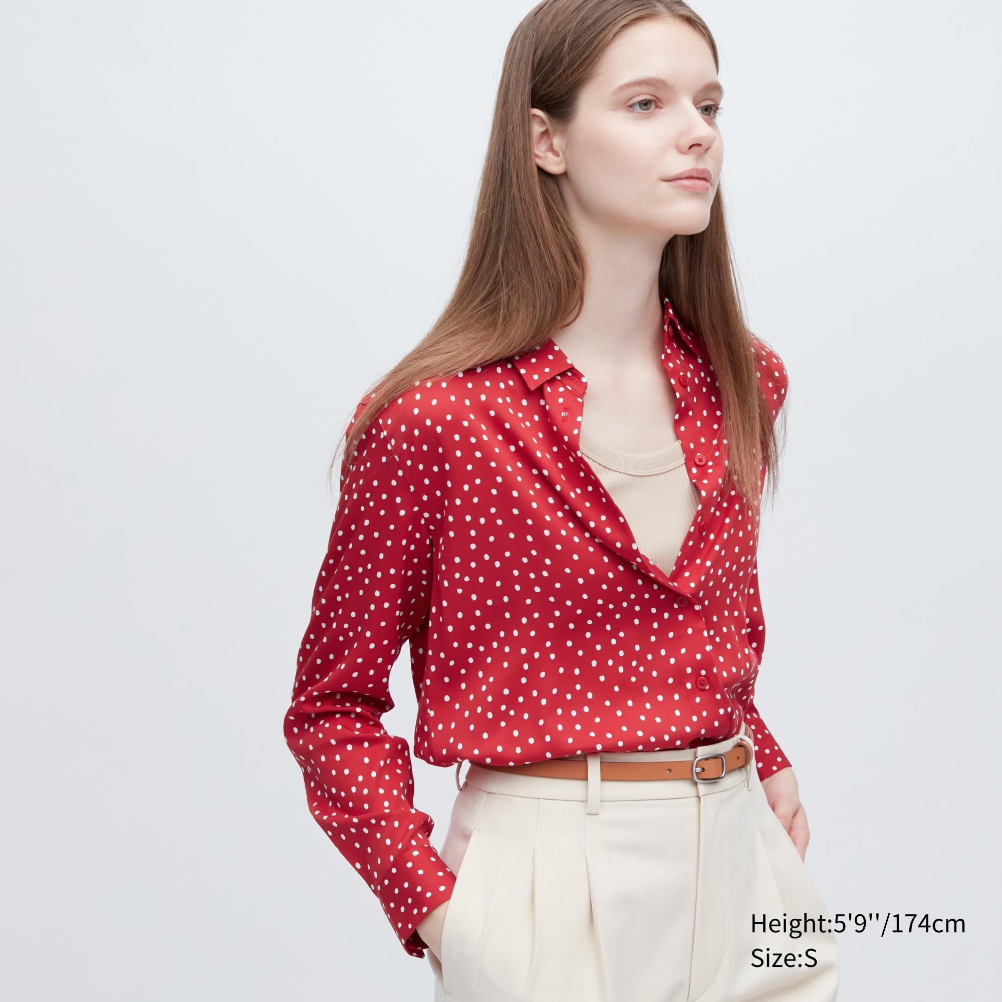 

Блуза женская UNIQLO 457636COL15 красная S (доставка из-за рубежа), 457636COL15