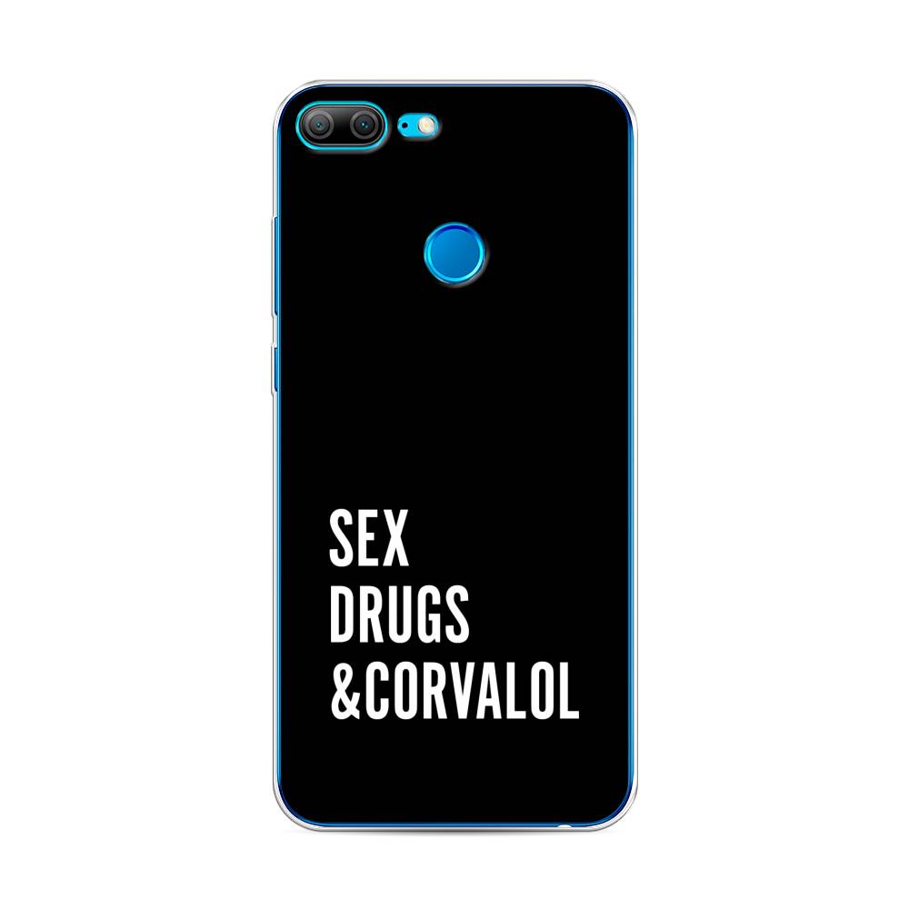 

Чехол для Honor 9 Lite "Corvalol", Черный;серый;белый, 64250-6