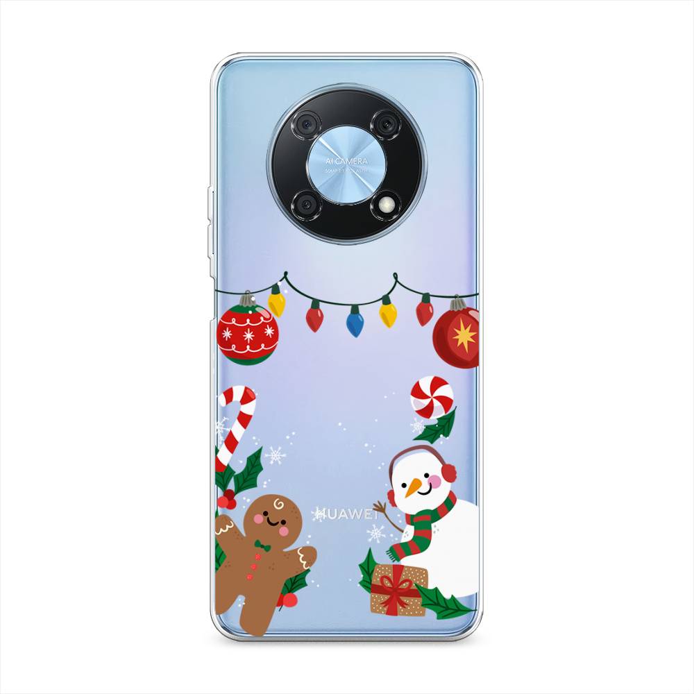 

Чехол для Huawei Nova Y90 "Новогоднее настроение", Коричневый;красный;зеленый, 6109350-5