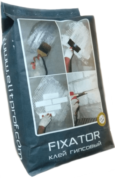 фото Клей гипсовый элитпроф "fixator" 4 кг