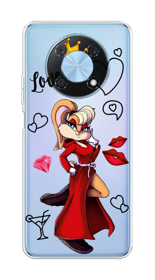 

Чехол на Huawei Nova Y90 "Rich Lola Bunny", Красный;бежевый;оранжевый, 6109350-6