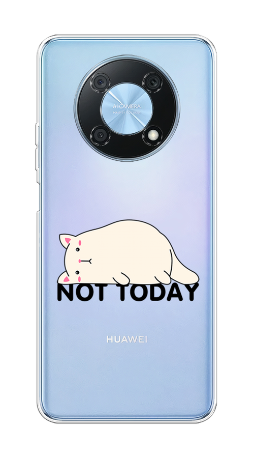 

Чехол на Huawei Nova Y90 "Cat not today", Белый;розовый;черный, 6109350-1