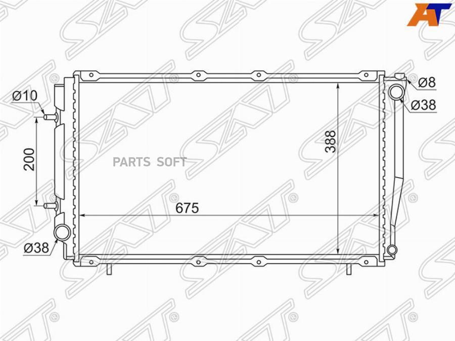 

Радиатор Subaru Legacy 2.0 93-98/Forester Sf5 Ej20 Turbo/Impreza Turbo 92-00 Sat арт. SB00