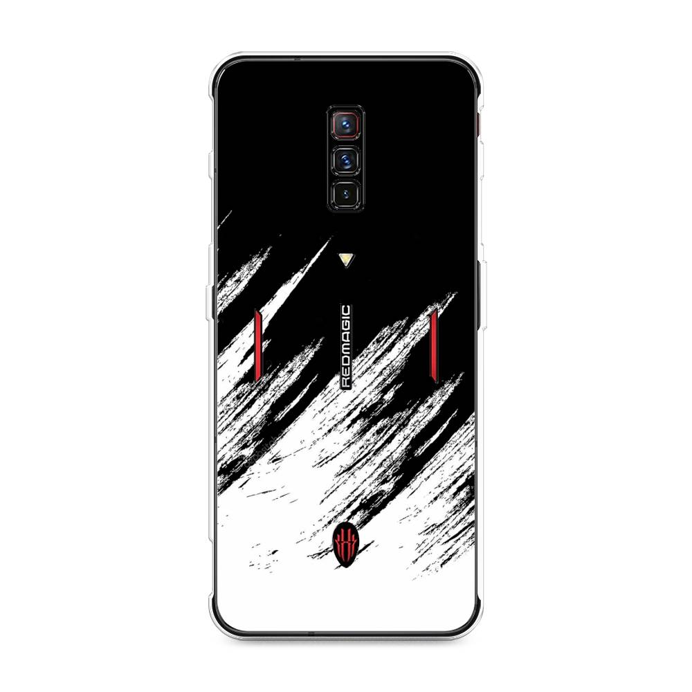 

Чехол Awog на ZTE Nubia Red Magic 6 / ЗТЕ Нубиа Ред Мэджик 6 "Черно белые брызги", Разноцветный, 135150-3