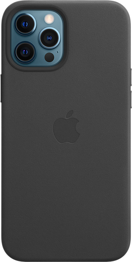 фото Чехол apple для iphone 12 pro max leather magsafe black