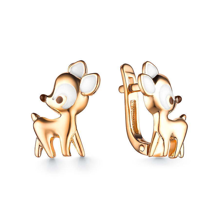 

Серьги из серебра ЯХОНТ Золотой 2721907, эмаль, 2721907