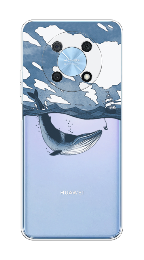 

Чехол на Huawei Nova Y90 "Большой кит", Синий, 6109350-1