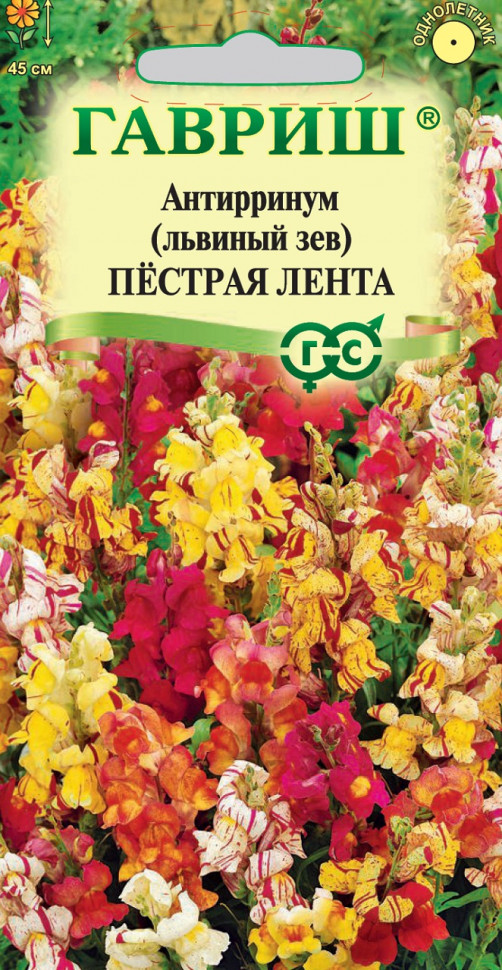 

Семена львиный зев Пестрая лента Гавриш 1071856902-10 10 уп.