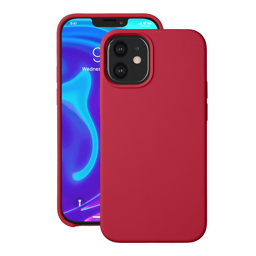 фото Чехол deppa liquid silicone pro для iphone 12 mini красный 87793