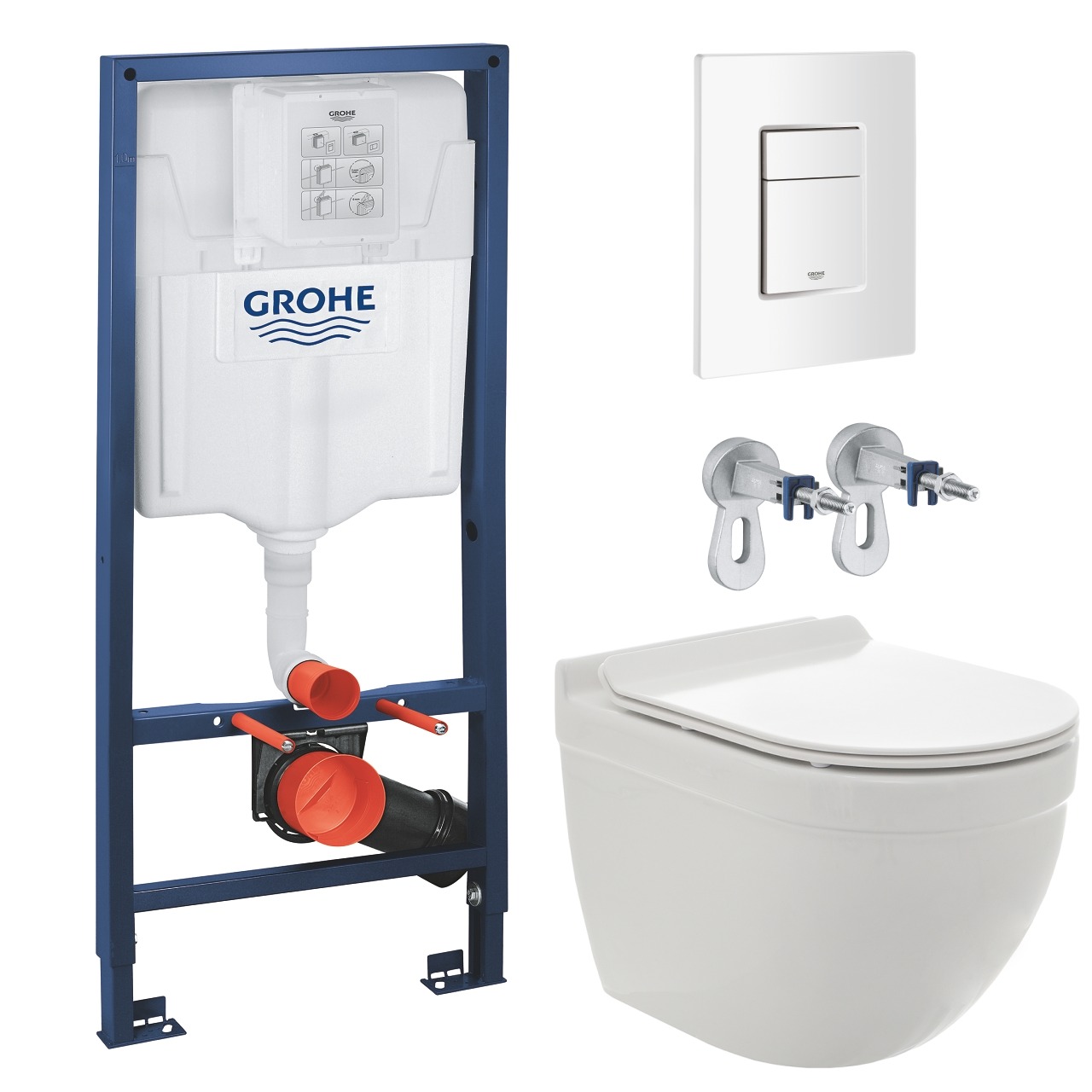 

Комплект инсталляции GROHE с унитазом AQUAme и сиденьем с микролифтом (NW0180/S)