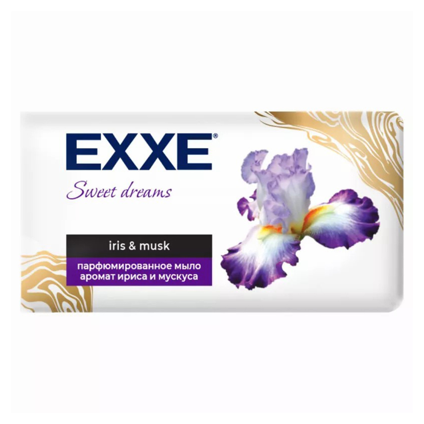 Мыло Exxe Ирис и мускус парфюмированное 140 г exxe туалетное мыло sweet dreams ирис и мускус 140