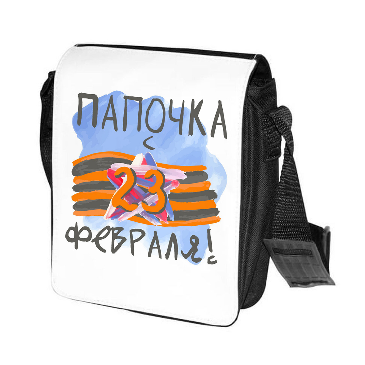 

Сумка унисекс CoolPodarok CN0113311 черно-белый, Черный;белый, CN0113311