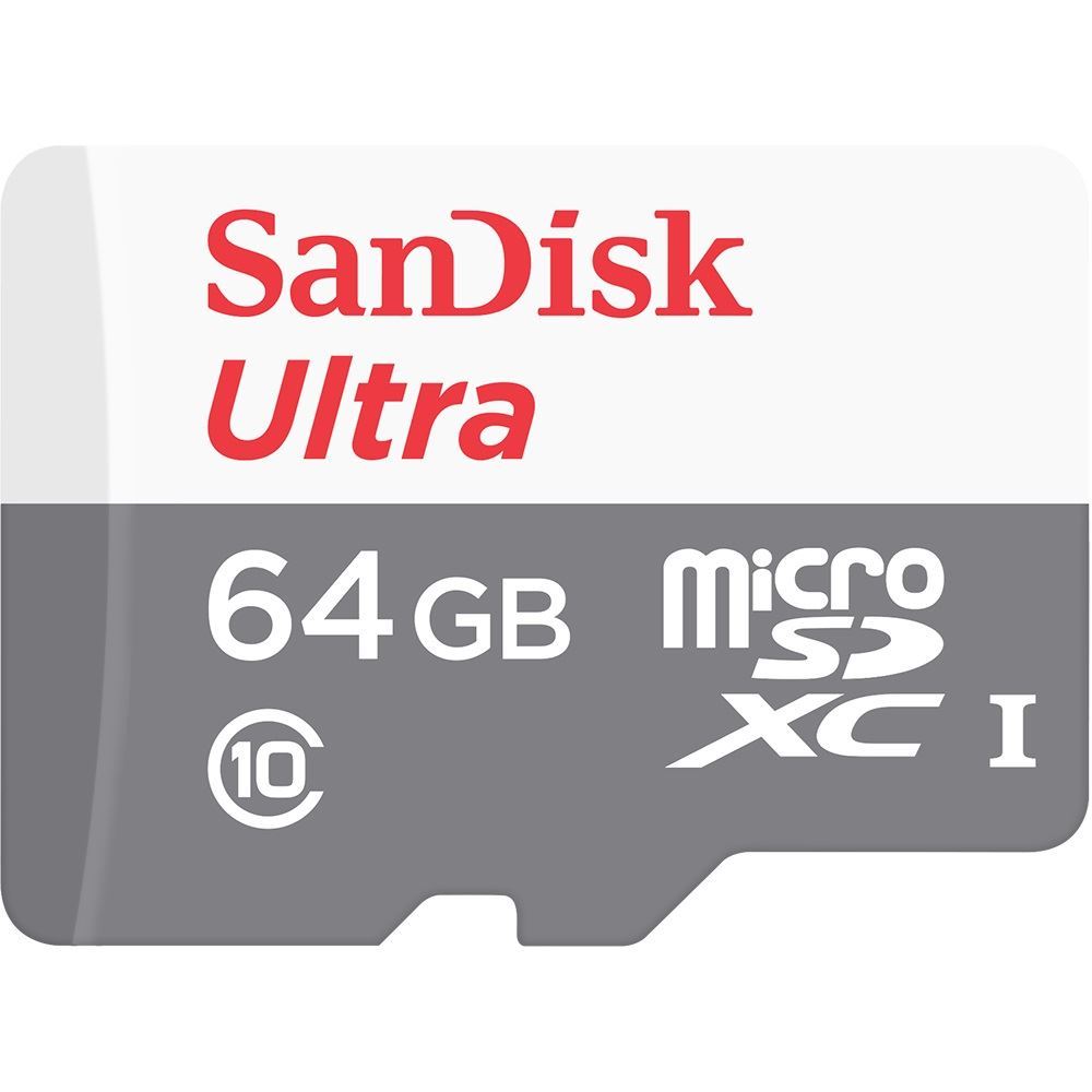 фото Карта памяти sandisk ultra 64gb microsd (sdsqunr-064g-gn3mn)