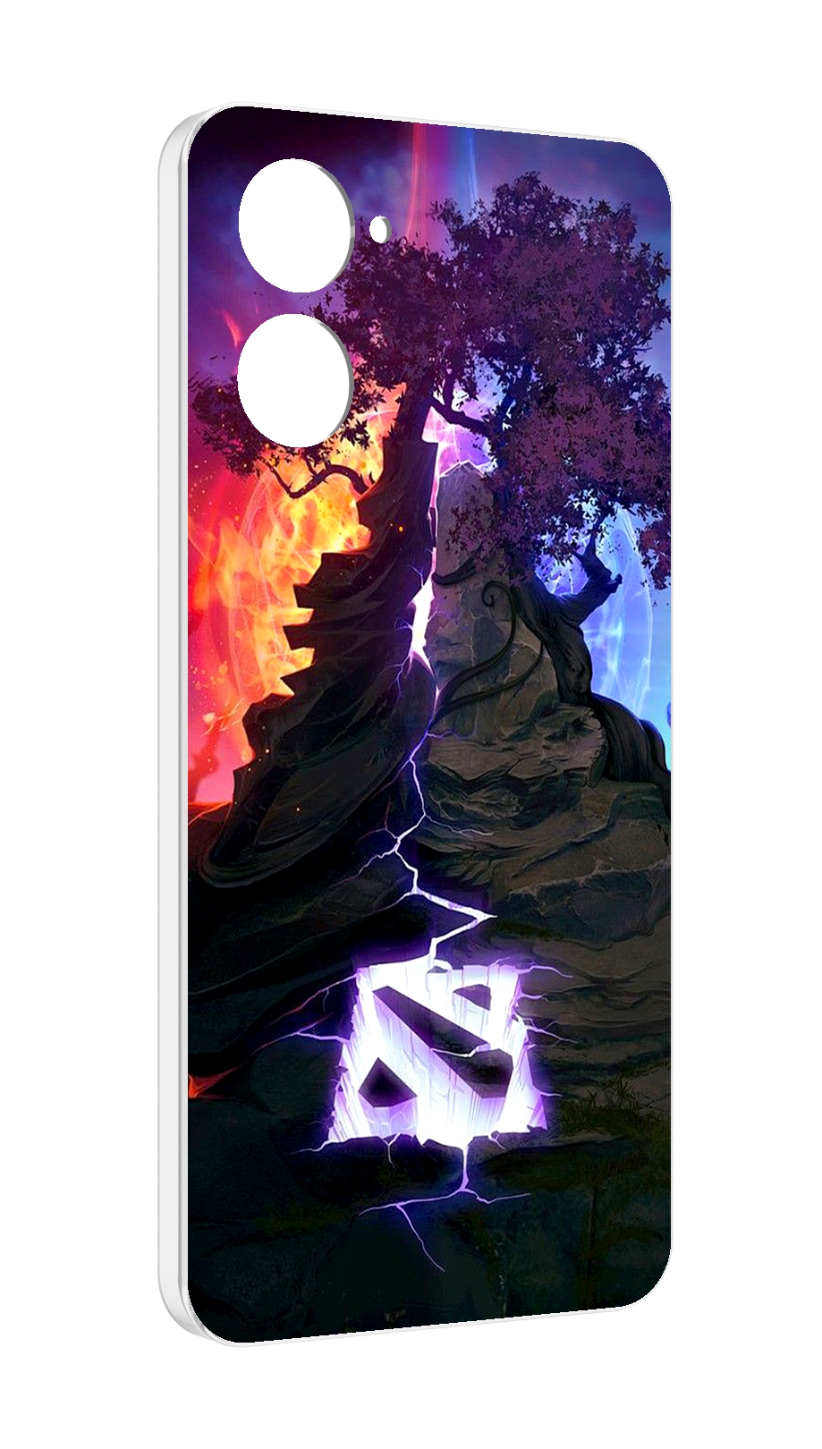 

Чехол MyPads dota 2 логотип для Realme 10S противоударный, Tocco