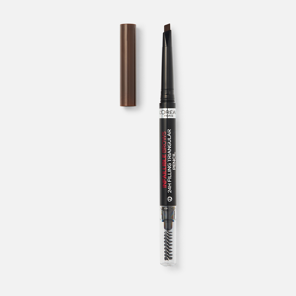 Карандаш для бровей L'Oreal Paris Infaillible Brows 24H Triangular Pencil 3.0 brunette 9 г