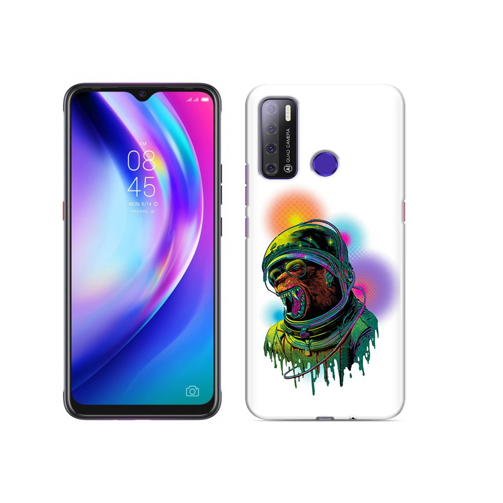 

Чехол MyPads Tocco для Tecno Pouvoir 4 медведь космонавт, Прозрачный, Tocco