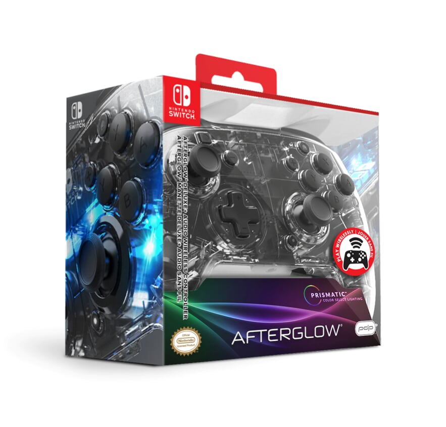 фото Беспроводной контроллер nintendo switch afterglow pdp