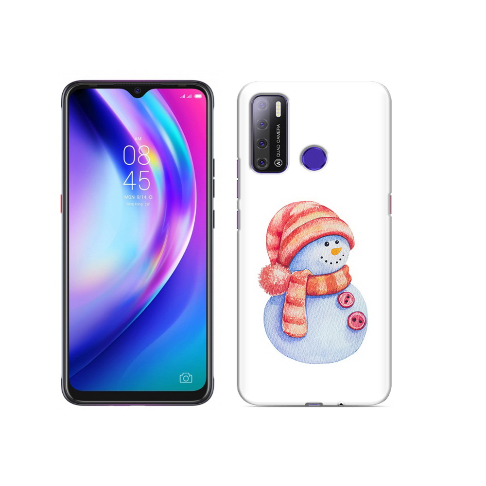 

Чехол MyPads Tocco для Tecno Pouvoir 4 Веселый снеговик, Прозрачный, Tocco