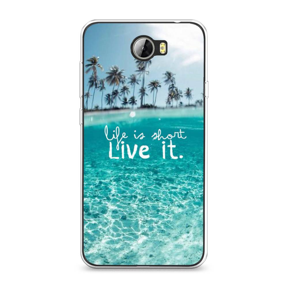 

Чехол Awog на Honor 5A "Live it", Розовый, 60350-7