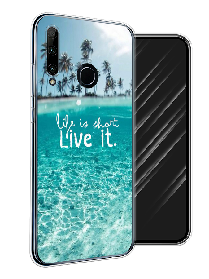 

Чехол Awog на Honor 20 Lite 2019 "Live it", Розовый, 68950-7