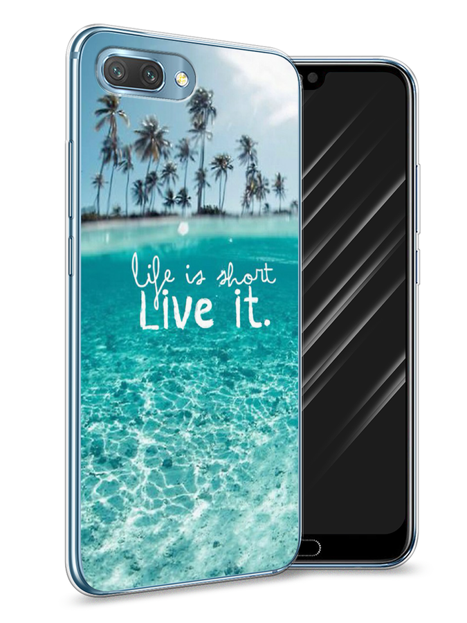 

Чехол Awog на Honor 10 "Live it", Розовый, 65350-7
